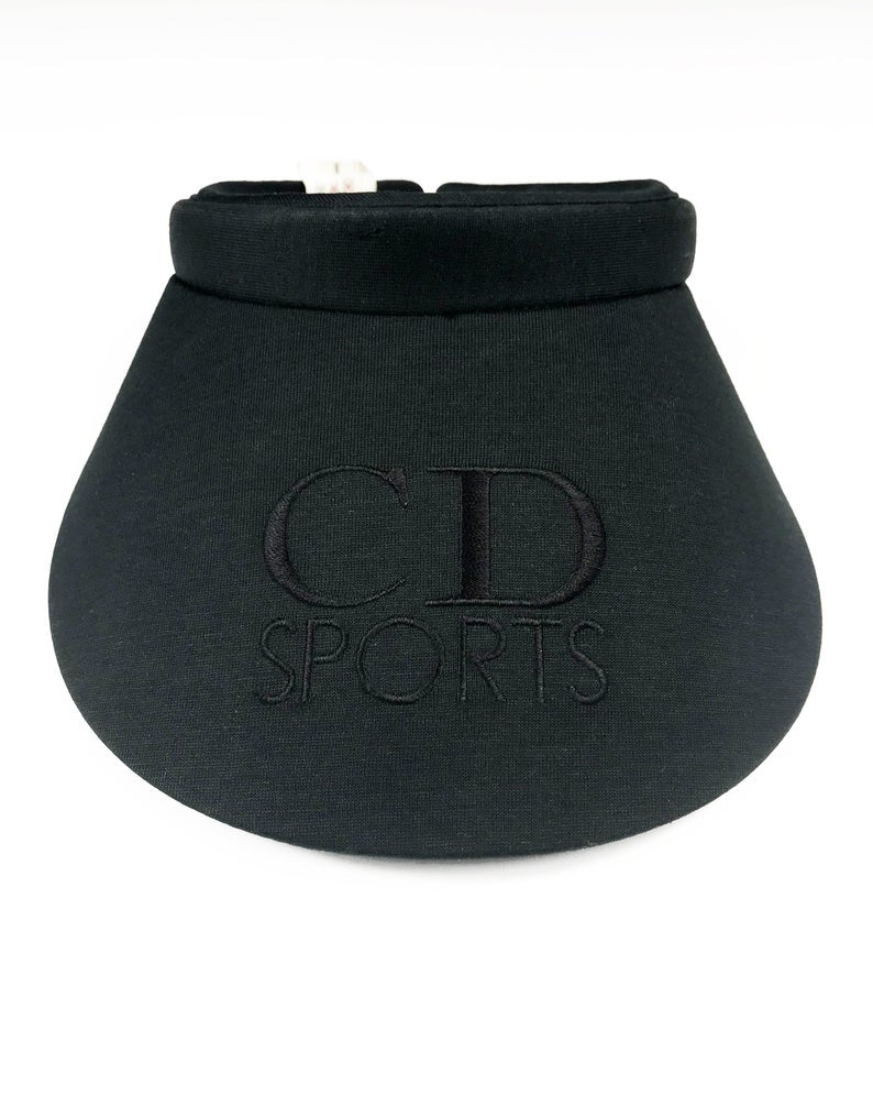 FRUIT Vintage Christian Dior Sport 1980s monogram embroidered visor CD Sport logo embroidered.