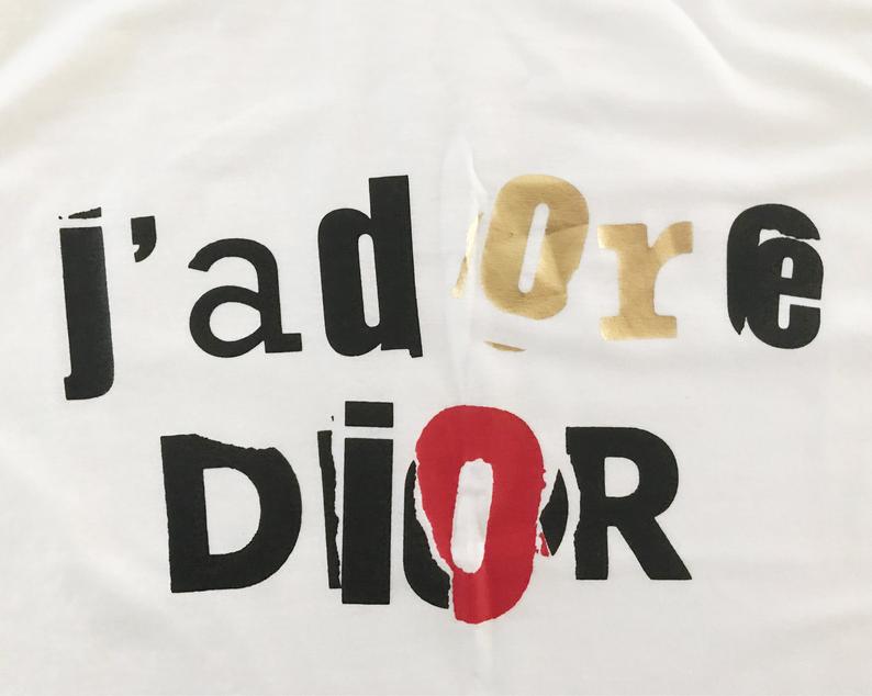 Fruit Vintage Christian Dior J'adore Dior news print logo monogram tank by John Galliano, this classic tank is one of those iconic pieces that simply never dates.