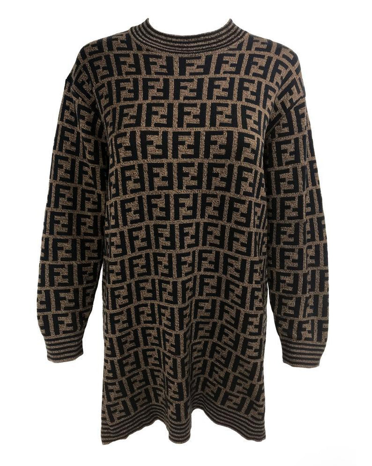 Fendi Zucca Knit Tunic Sweater