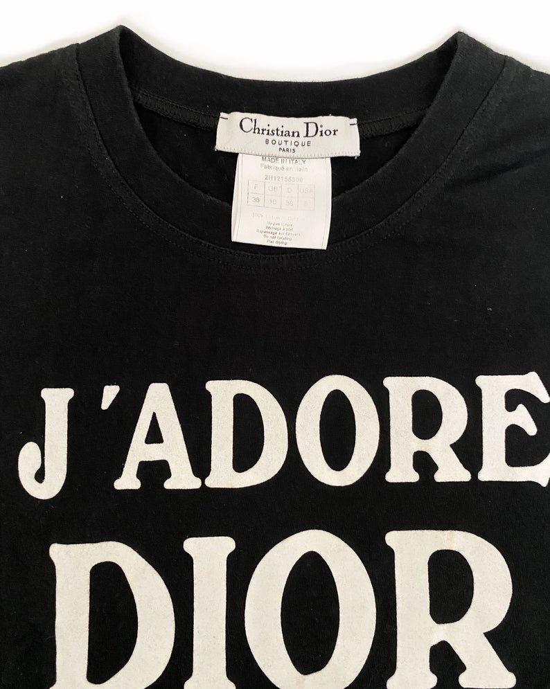 Fruit Vintage Christian Dior J'adore Dior logo monogram tank by John Galliano, this classic tank is one of those iconic pieces that simply never dates, as seen on Sex and the City and Khloe Kardashian.